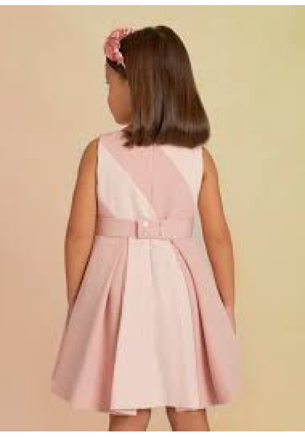 Vestido Bicolor Rosa