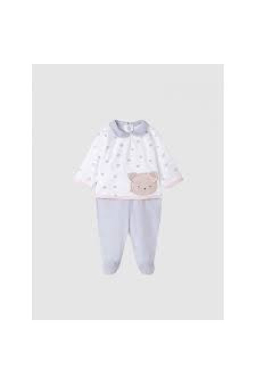 Conjunto Polaina 2p Oso Gris