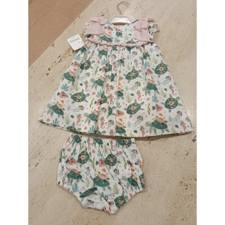 Vestido + Braga Estampado Tortugas