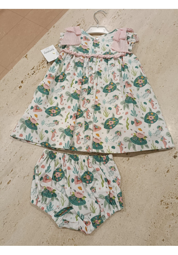 Vestido + Braga Estampado Tortugas