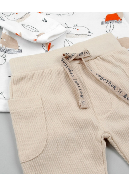 Conjunto 2p Beige/Estampado