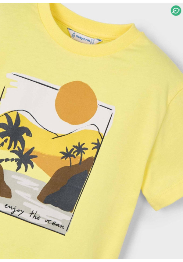 Camiseta Beach Amarillo