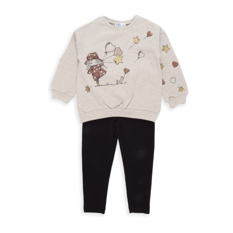 Conjunto Leggins 2p Beig