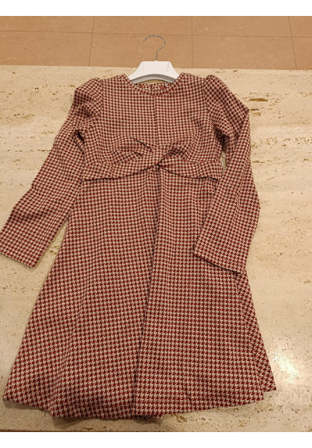 Vestido Jacquard Rojo