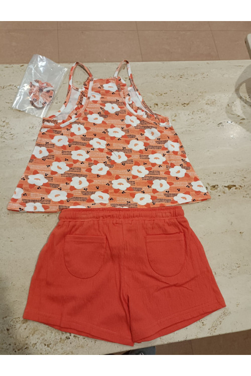 Conjunto 2p + Coletero Naranja