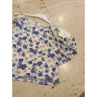 Blusón Estampado Azul
