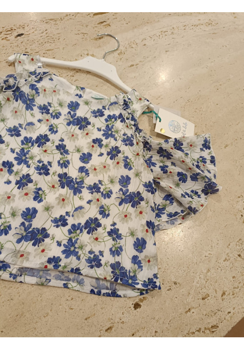 Blusón Estampado Azul