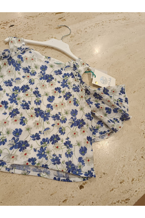 Blusón Estampado Azul