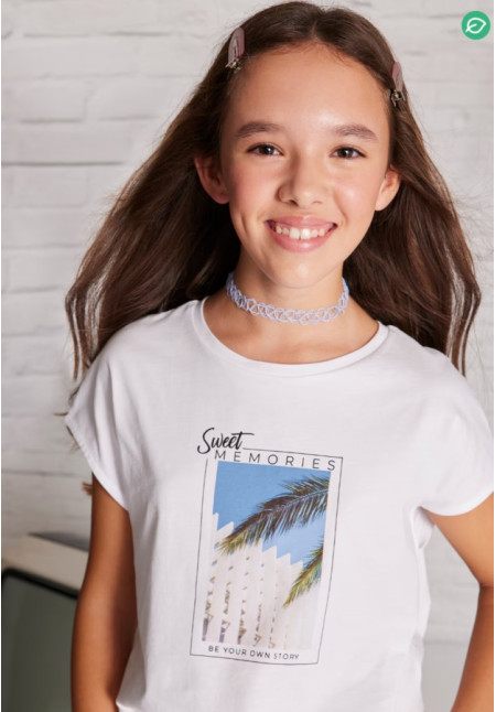 Camiseta M/C Sweet Blanco