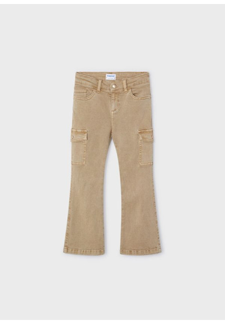 Pantalón Sarga Acampanado Cacao