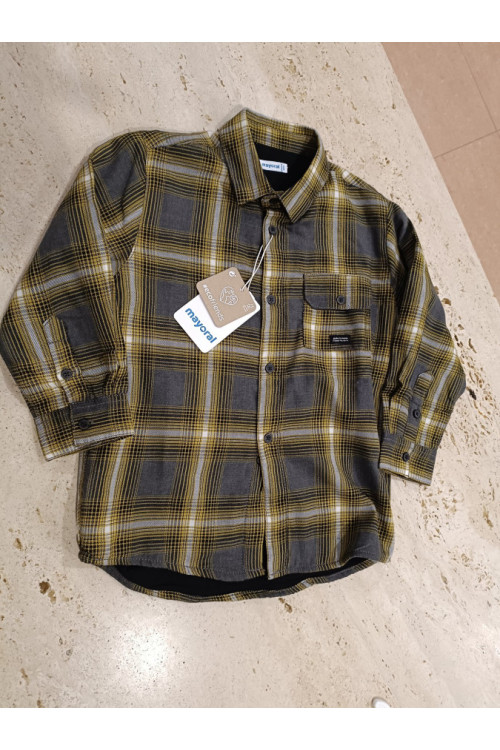 Camisa Cuadros Verde/Gris