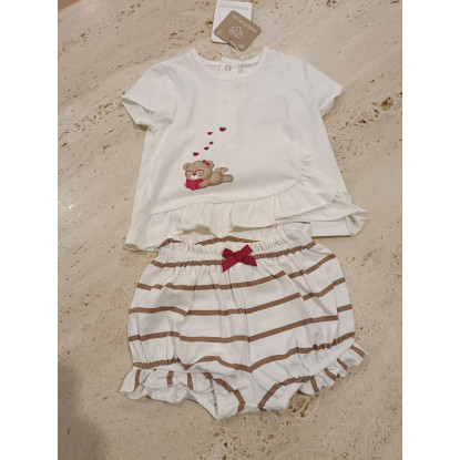 Conjunto 2p Rayas Oso