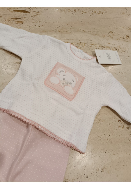 Conjunto Primera Puesta Rosa Puntos