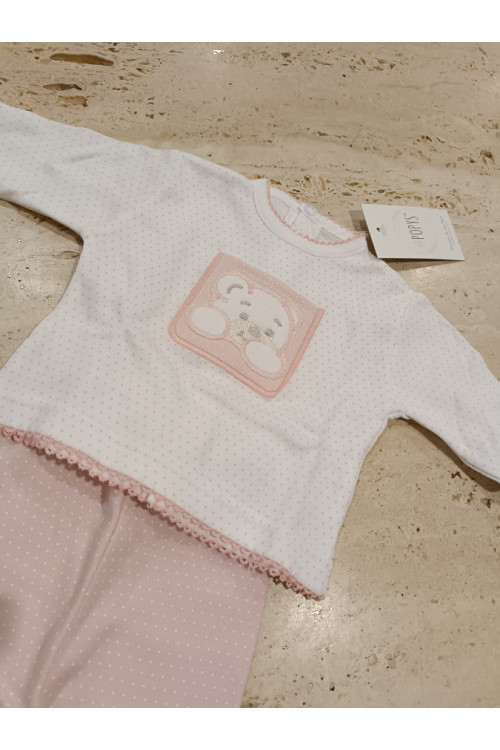 Conjunto Primera Puesta Rosa Puntos