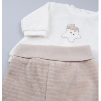 Conjunto Polaina 2p Beig