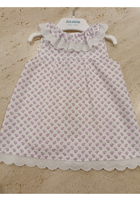 Vestido Manzanas Lila