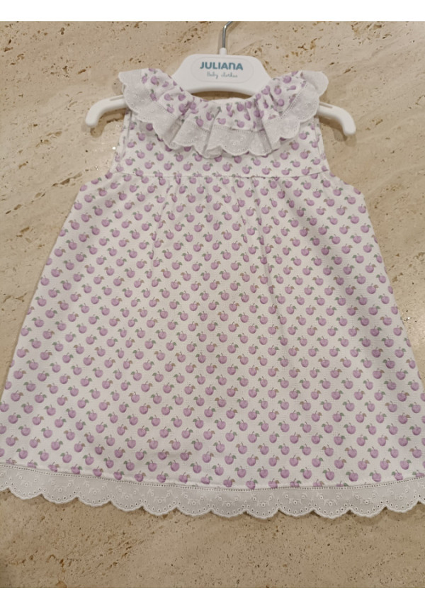 Vestido Manzanas Lila