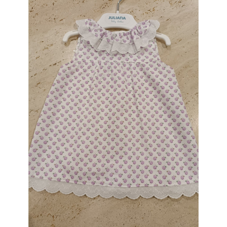 Vestido Manzanas Lila