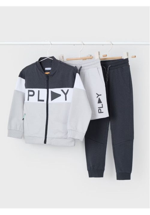Chandal 3p Gris Play