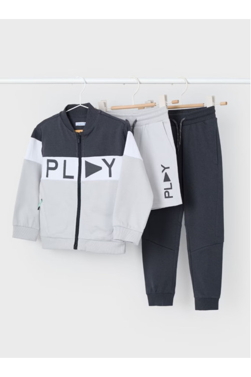 Chandal 3p Gris Play
