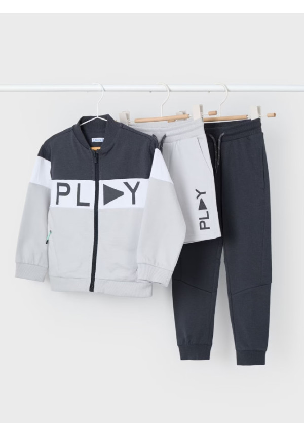 Chandal 3p Gris Play