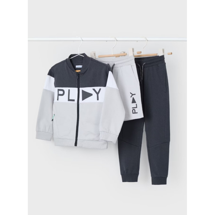 Chandal 3p Gris Play