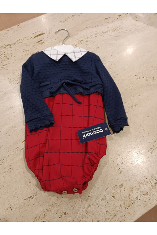 Pelele Cuadros rojo