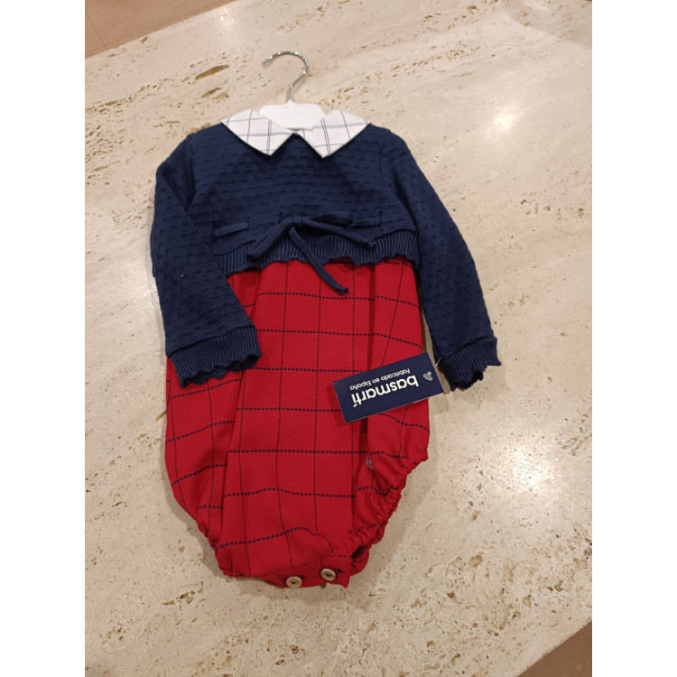 Pelele Cuadros rojo