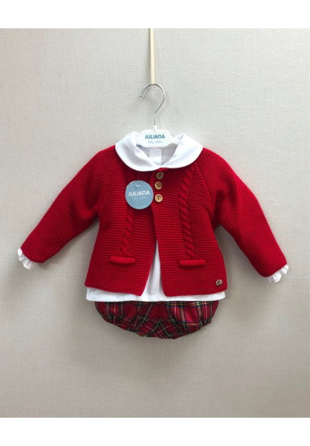 Conjunto 3p Cuadros Rojo