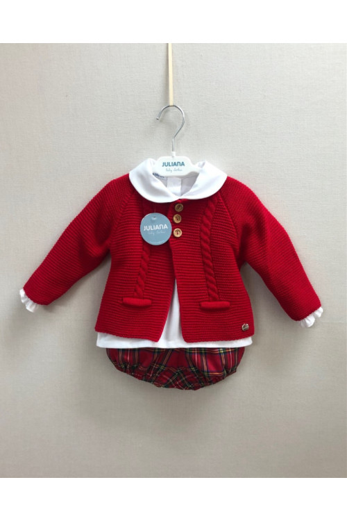 Conjunto 3p Cuadros Rojo