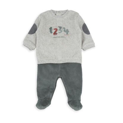 Conjunto Polaina 2p Gris