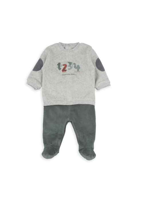 Conjunto Polaina 2p Gris