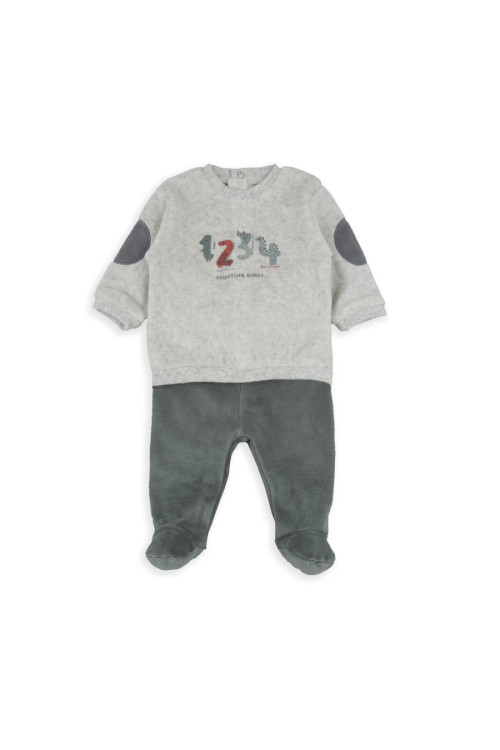 Conjunto Polaina 2p Gris