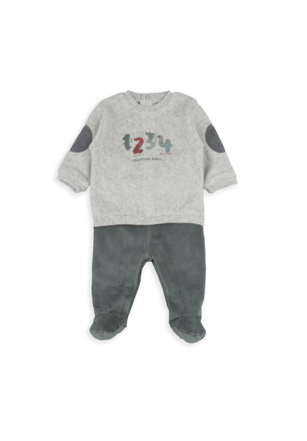 Conjunto Polaina 2p Gris
