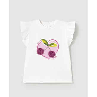 Conjunto 2p Corazón Blanco/Orquidea