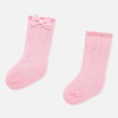 Calcetín Calado Rosa