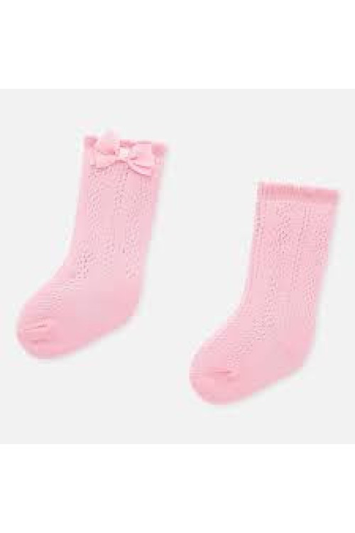 Calcetín Calado Rosa