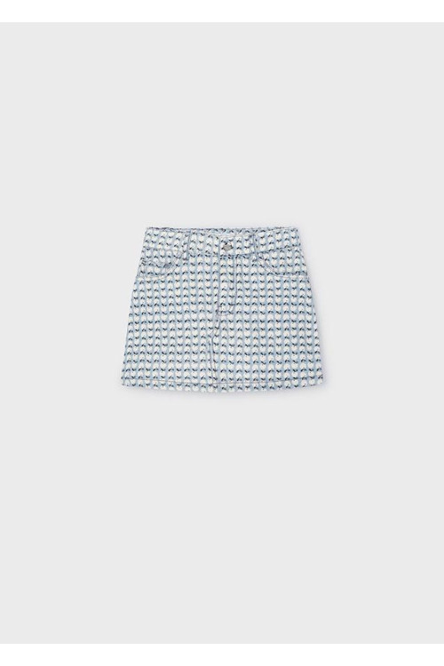 Falda Manzanas Azul