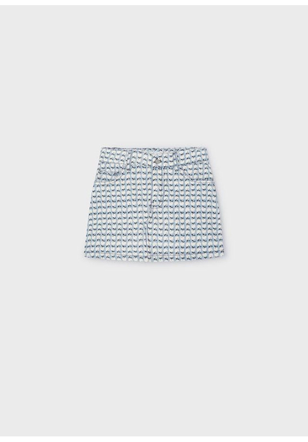 Falda Manzanas Azul