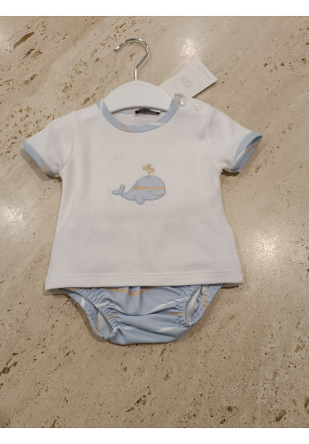 Conjunto 2p Ballena Azul