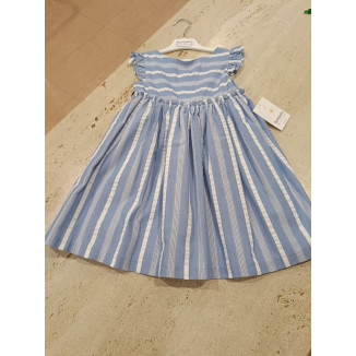Vestido Rayas Azul/Blanco