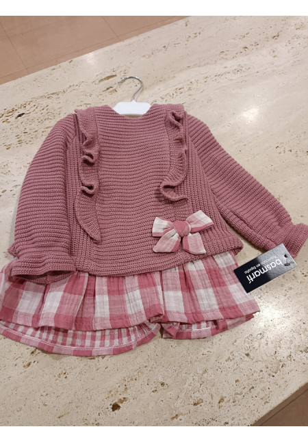 Vestido Cuadros Rosa