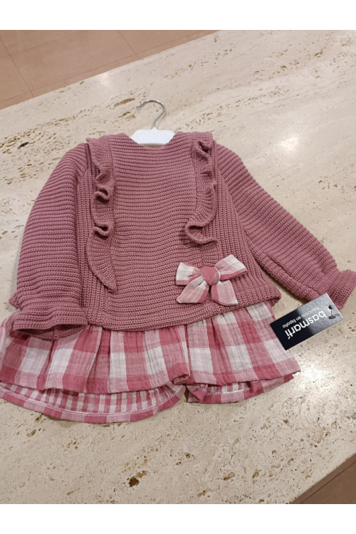 Vestido Cuadros Rosa