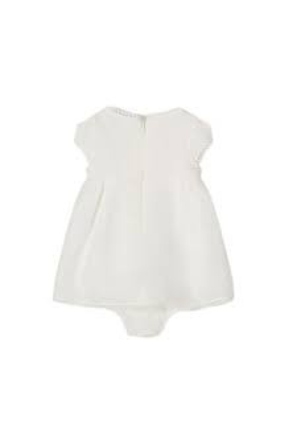 Vestido + Braga Crudo Flor Rosa