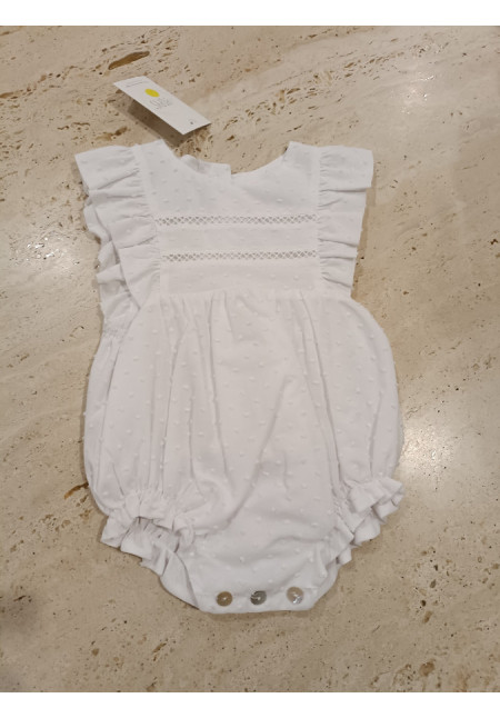 Pelele Plumeti Blanco