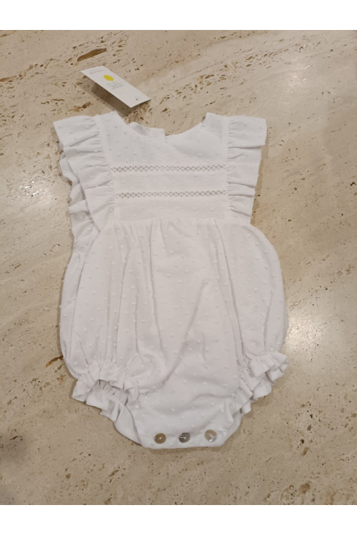 Pelele Plumeti Blanco