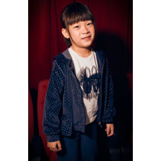 Chandal 3p Terciopelo Marino