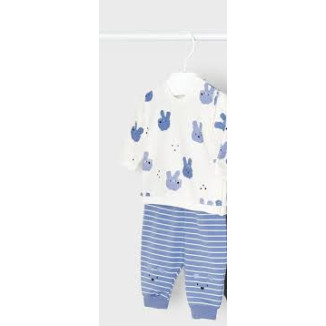 Chandal 2p Conejitos Azul