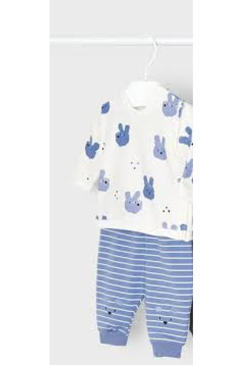 Chandal 2p Conejitos Azul