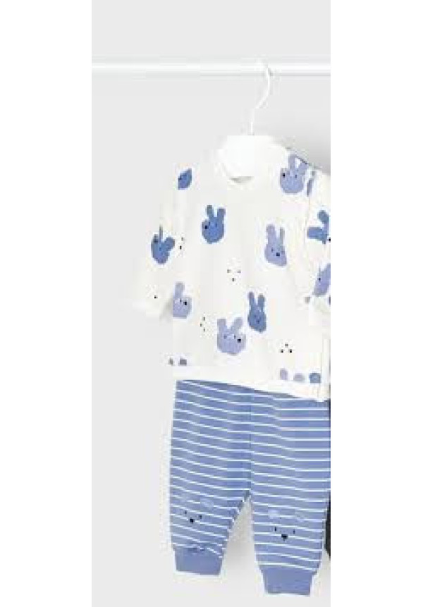 Chandal 2p Conejitos Azul